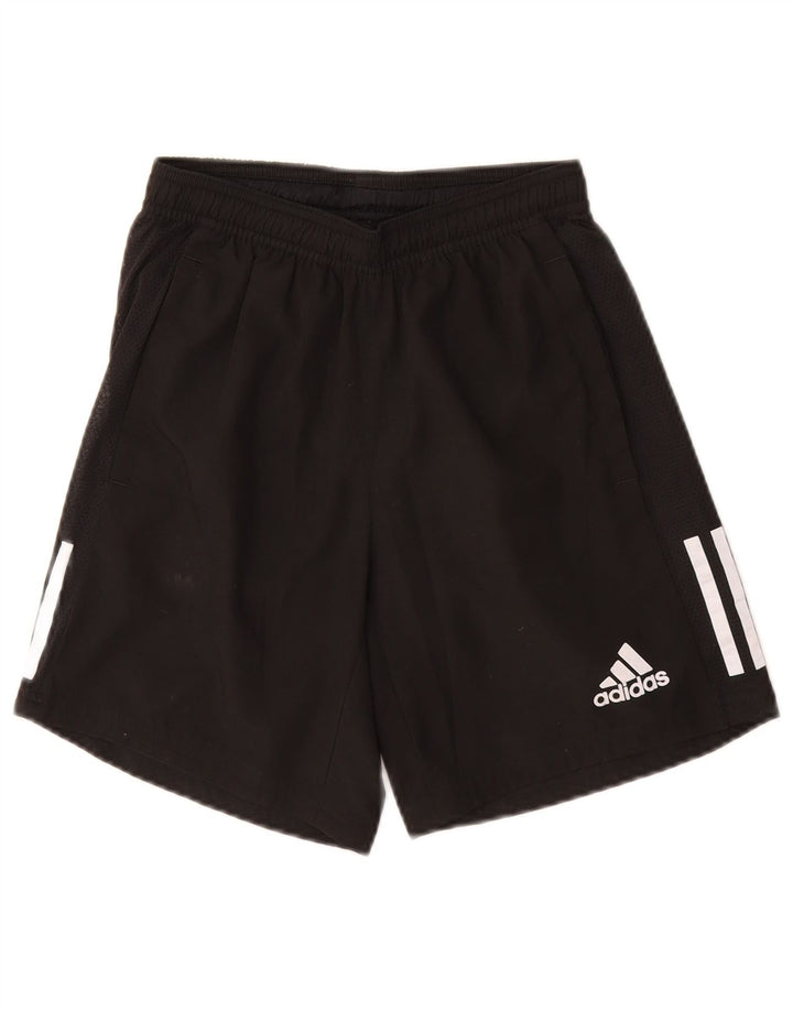 Pantaloni scurți sport ADIDAS băieți 6-7 ani XS poliester negru