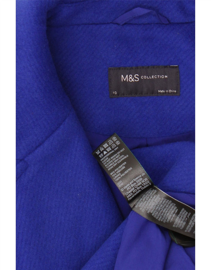 Pardesiu supradimensionat pentru femei Marks & Spencer UK 10 Small Blue Poliester