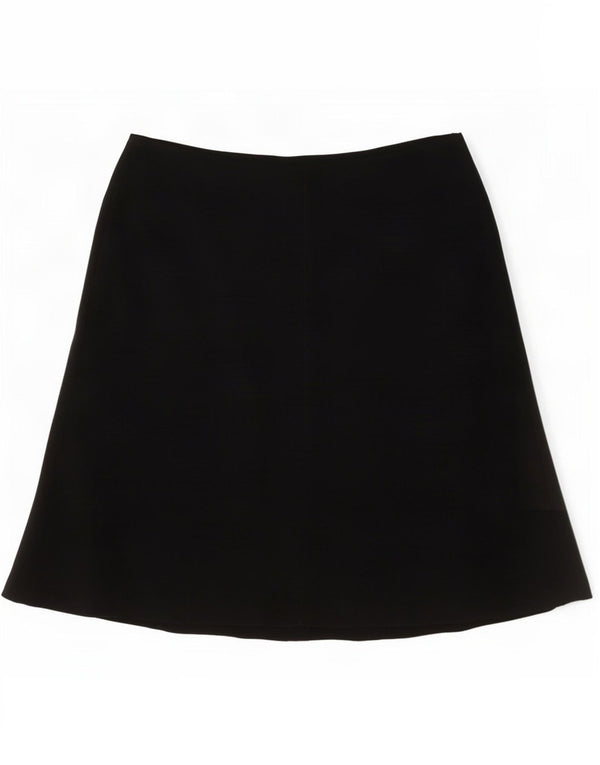 Marks & Spencer Womens A-Line Skirt UK 12 Medium W30 Black Polyester