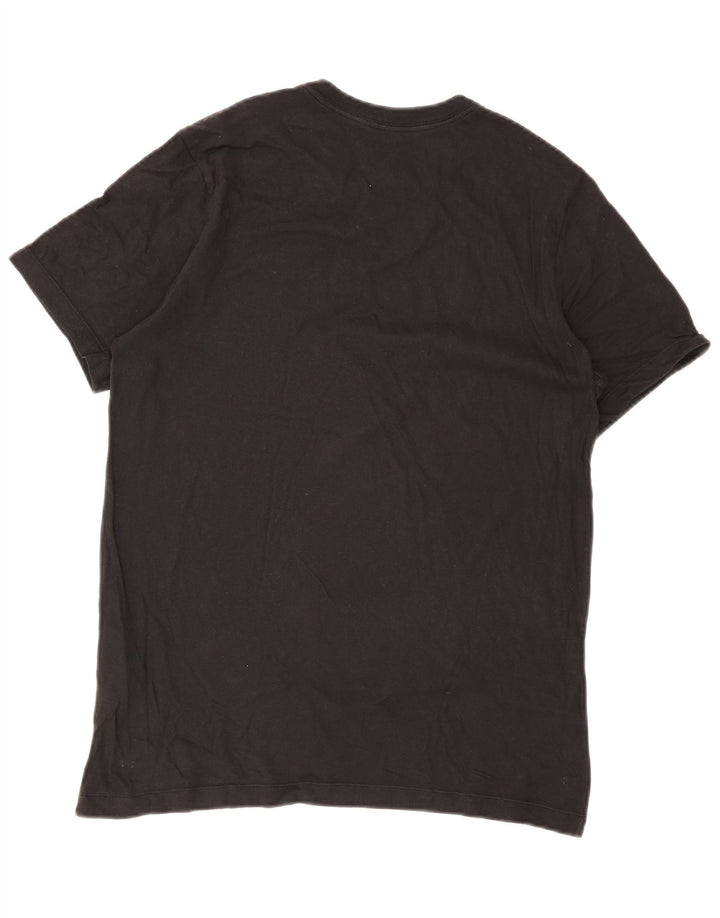 Tricou grafic Nike pentru bărbați Top mediu negru bumbac