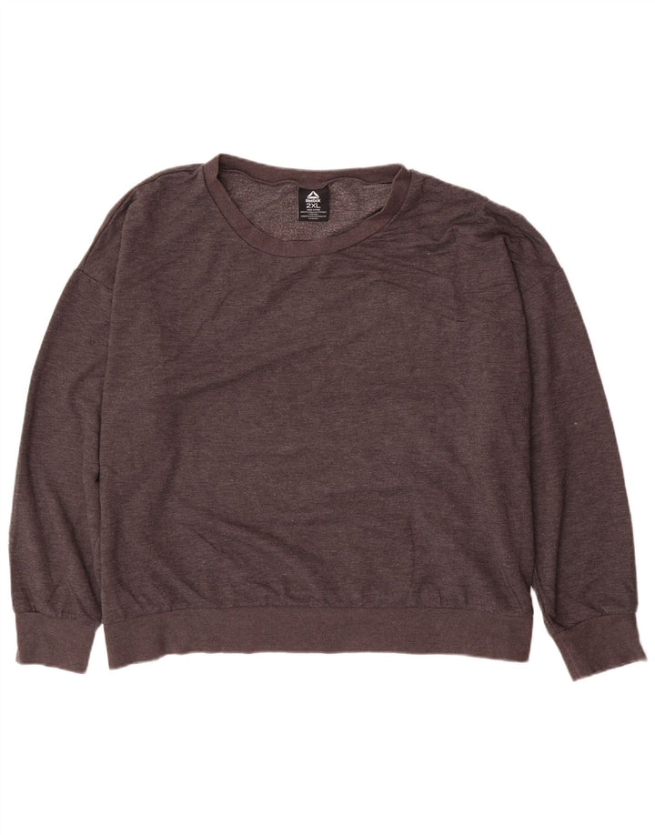 Pulover supradimensionat pentru femei Reebok UK 20 2XL Poliester negru