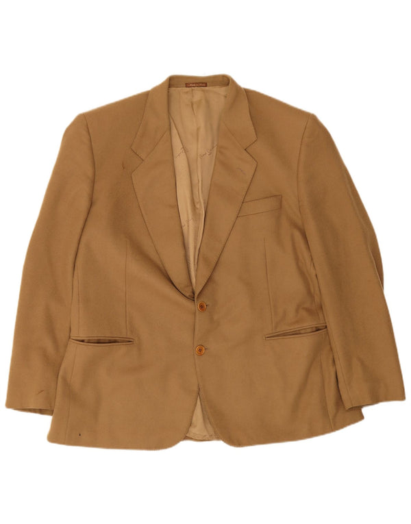 Sacou blazer cu 2 nasturi Ermenegildo Zegna pentru bărbați IT 52 XL maro cașmir