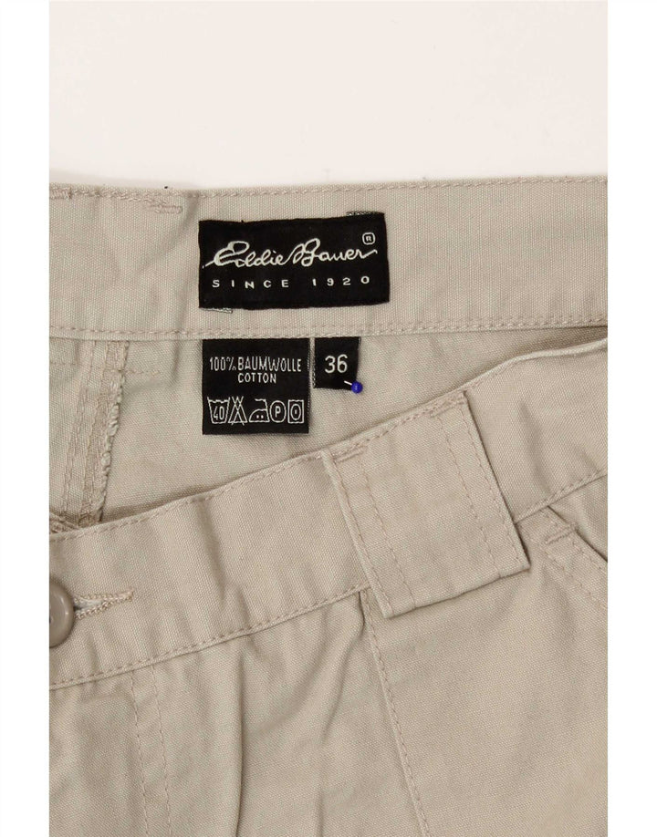 Pantaloni scurți cargo obișnuiți pentru bărbați Eddie Bauer W36 mare, bej, bumbac