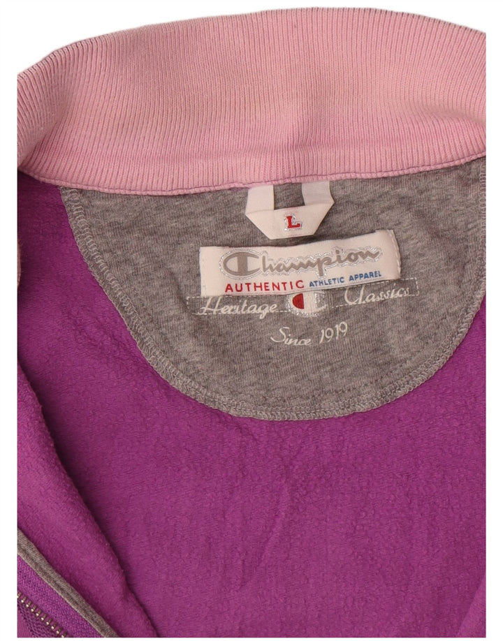 Jachetă de top pentru trening Champion Heritage Classics pentru femei UK 16, mare, roz
