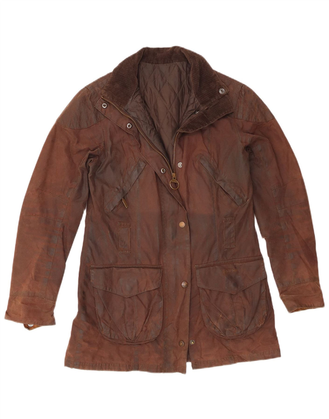 Jachetă pentru femei Barbour din bumbac cerat UK 8 Maro mic