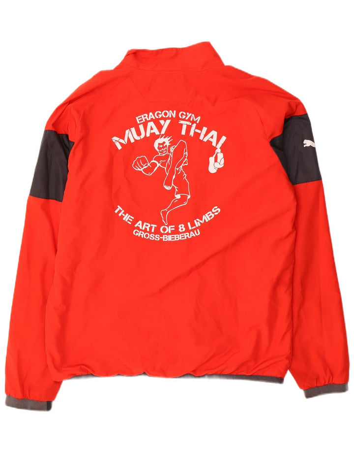 Jachetă de top pentru trening cu grafică Puma pentru bărbați, mare, roșu, sport cu blocuri de culoare