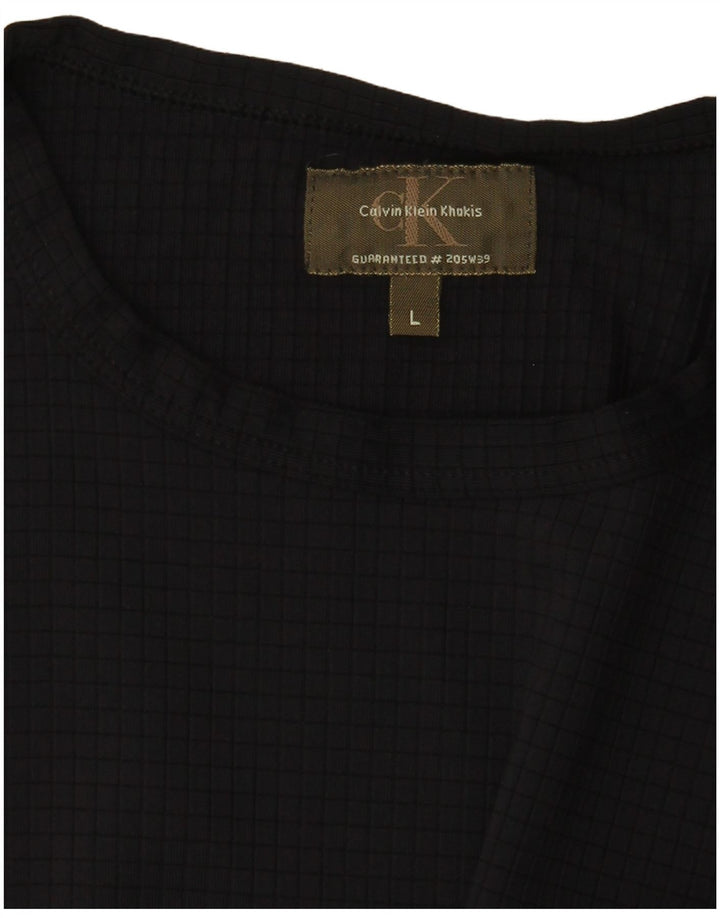 Tricou Calvin Klein pentru femei Khakis Top UK 14 Large Black