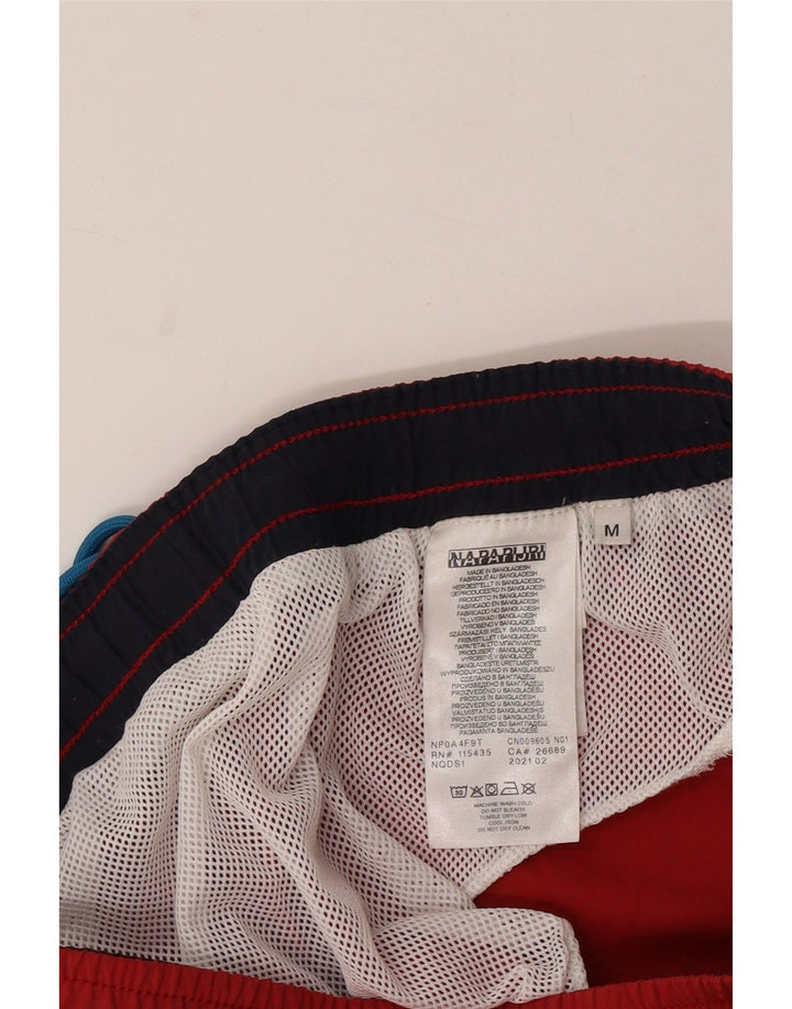 Pantaloni scurți de înot Napapijri Geographic pentru bărbați, poliamidă roșie medie