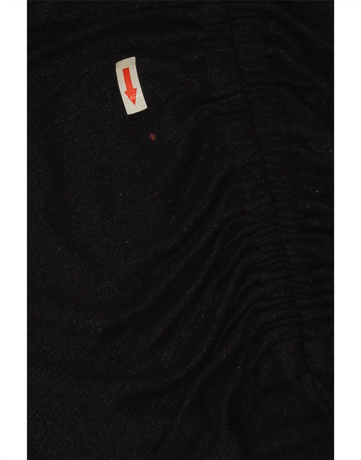 Crop Top pentru femei All Saints cu mânecă lungă UK 12 Medium Bleumarin Viscoză