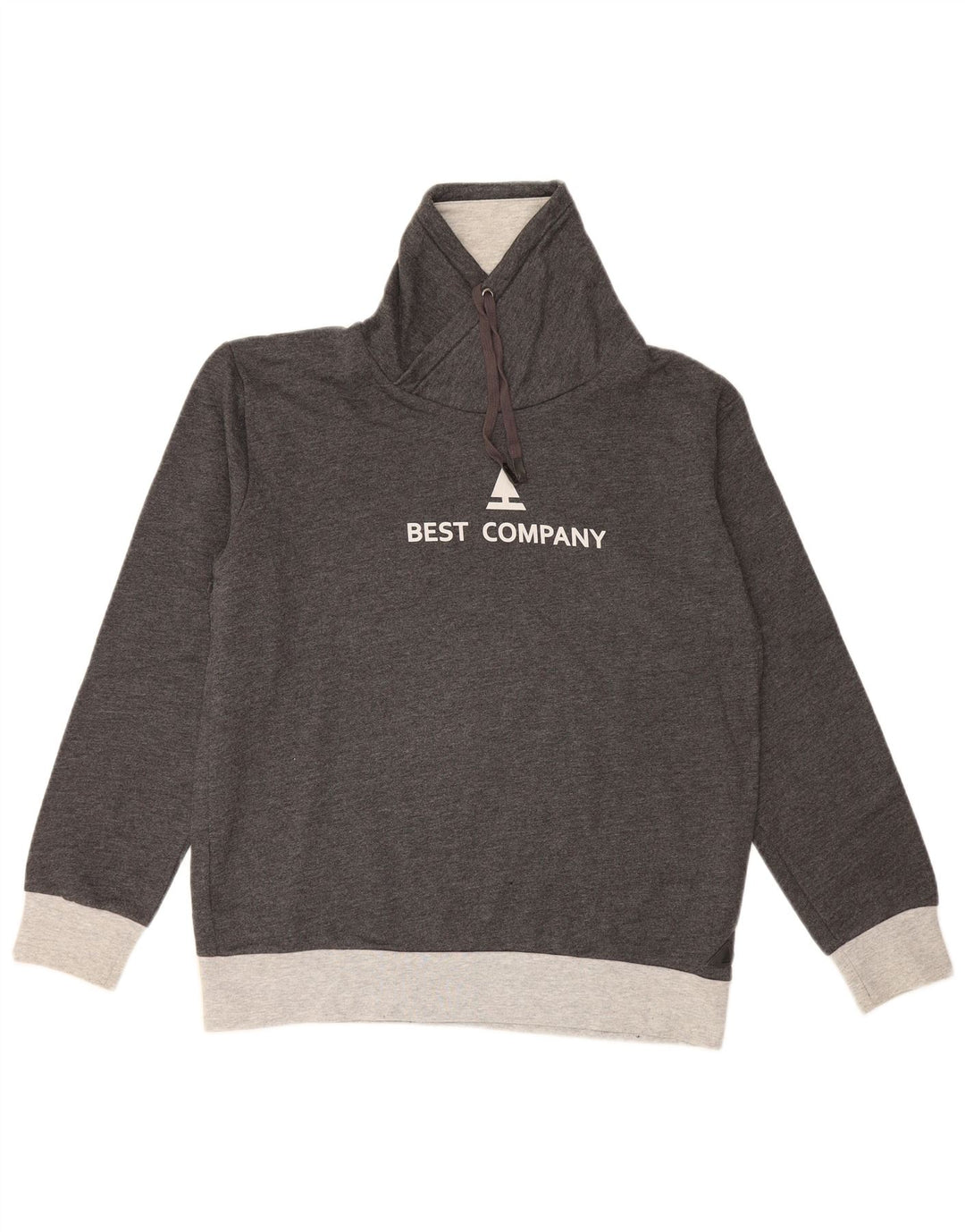 Hanorac grafic pentru bărbați Best Company Jumper mare, gri, bloc de culoare