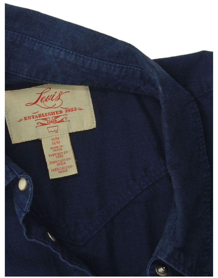Cămașă Levi's pentru femei UK 14 Medium Bleumarin Bumbac