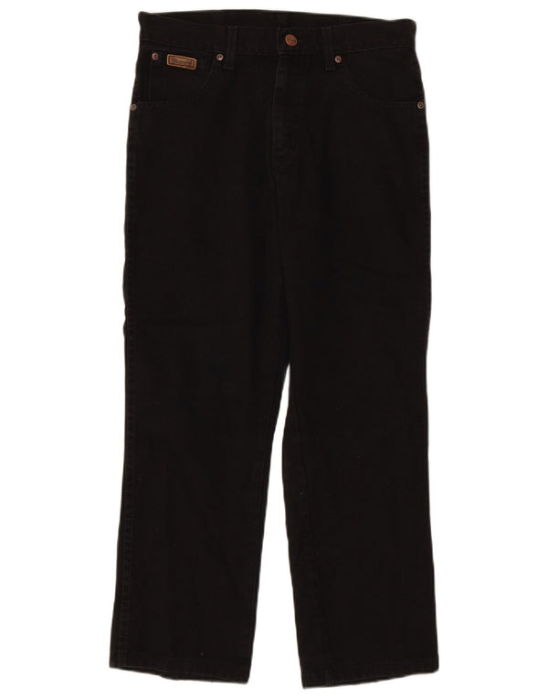 WRANGLER Blugi drepte pentru bărbați Texas W30 L26 bumbac negru