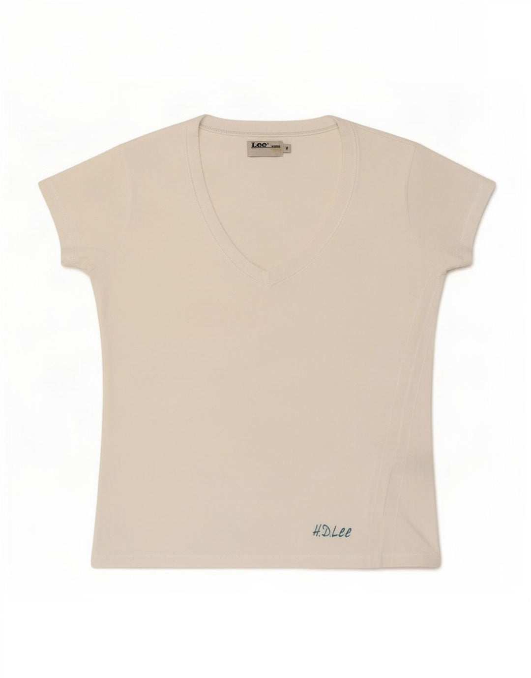 Tricou pentru femei Lee Top UK 12 Medium White Bumbac