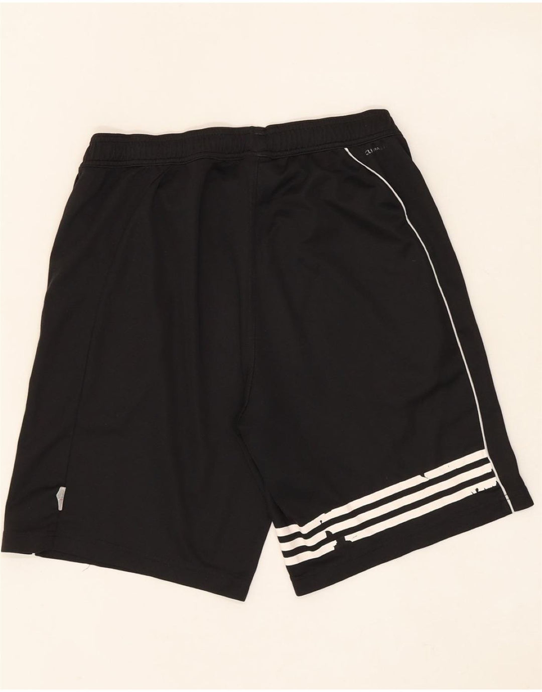 ADIDAS Mens Climalite Sport Shorts Medium Black Colourblock Polyester Vintage Adidas and Second-Hand Adidas from Messina Hembry 
