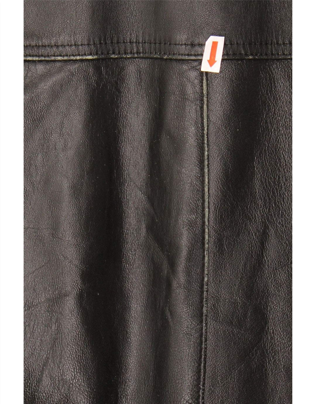 MASTERPELLE Mens Leather Jacket UK 44 2XL Black Leather
