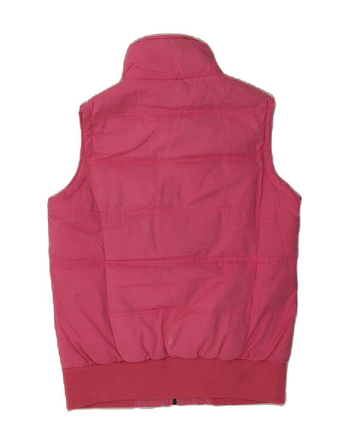 FAT FACE Womens Padded Gilet UK 12 Medium Pink Polyester Vintage Fat Face and Second-Hand Fat Face from Messina Hembry 