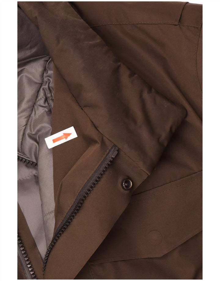 Jachetă căptușită pentru bărbați Massimo Dutti UK 42 XL Maro Poliester