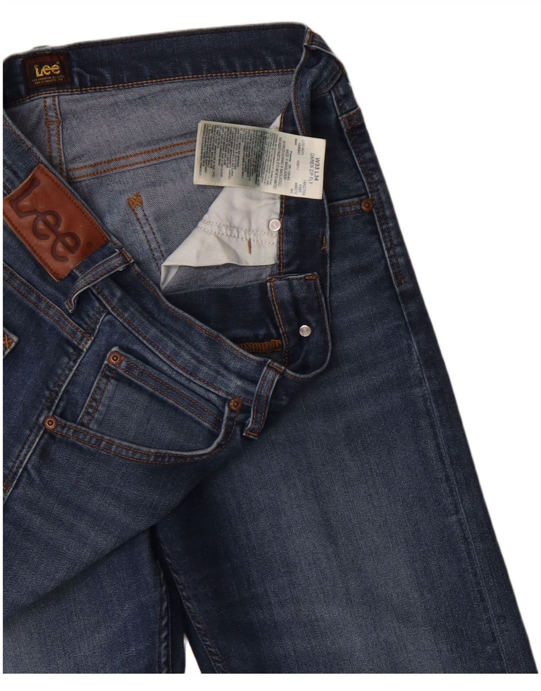 Blugi Lee Daren Slim pentru bărbați W33 L34 Bumbac albastru