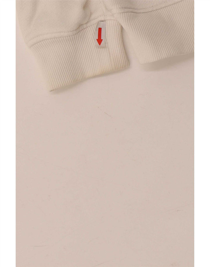 Pulover oversized cu grafic pentru femei Tommy Hilfiger UK 10 Small White