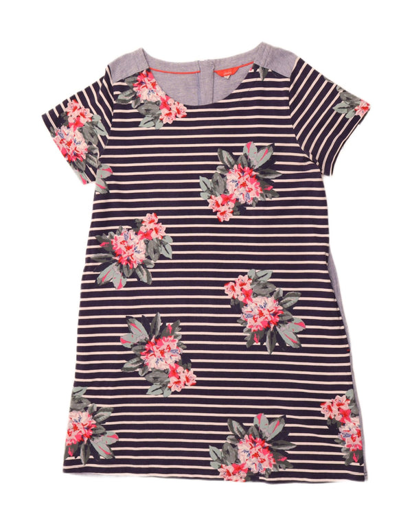 Rochie tricou cu grafică Joules pentru femei UK 18 XL, albastru marin, bumbac floral