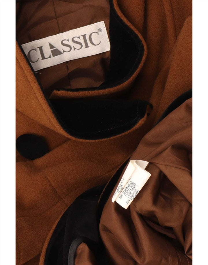Palton pentru femei CLASSIC, cu două pieptări, UK 18 XL, bumbac maro