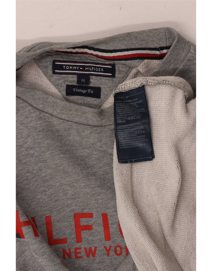 Hanorac pentru bărbați Tommy Hilfiger Vintage Fit, pulat, gri mediu