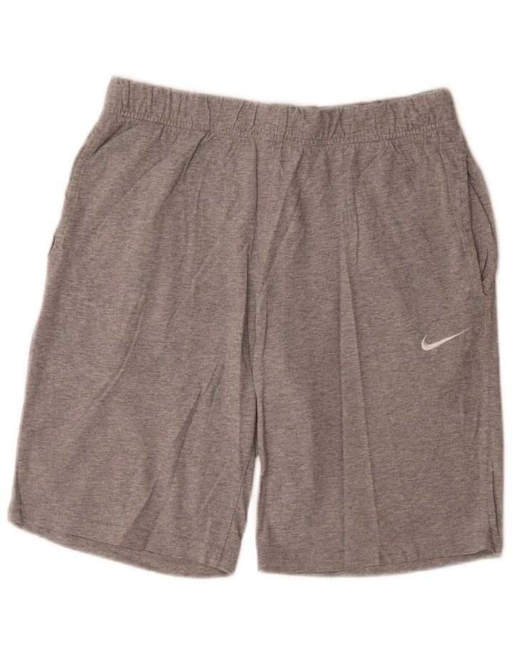 Pantaloni scurți sport Nike pentru bărbați, mari, gri, bumbac