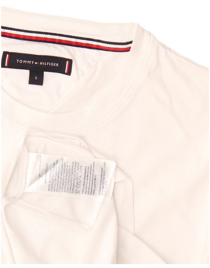 Tricou pentru bărbați Tommy Hilfiger Top mic, alb, bumbac