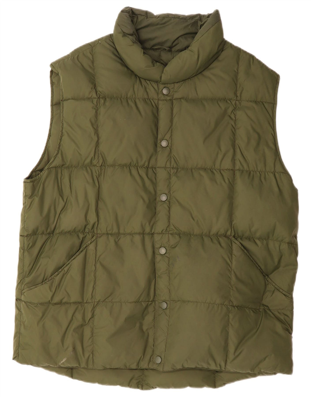 LANDS END Gilet căptușit pentru bărbați UK 40 Large Green