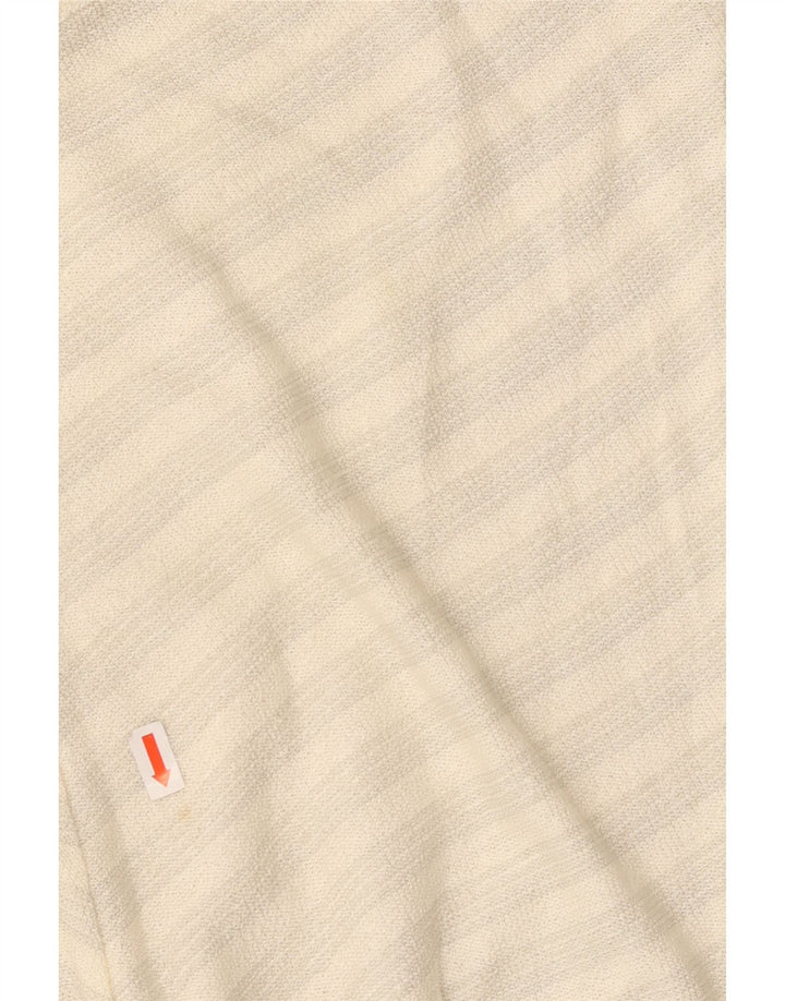 VINTAGE Cami Top pentru femei UK 14 Medium White Chevron