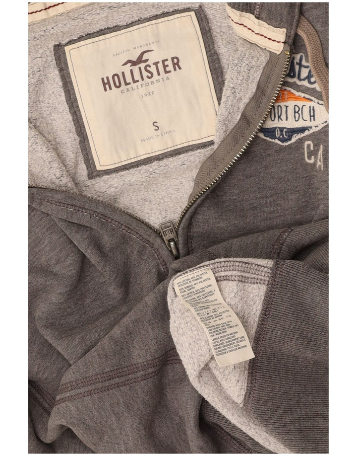 Pulover HOLLISTER pentru damă, cu fermoar cu grafic, bumbac, 10 UK