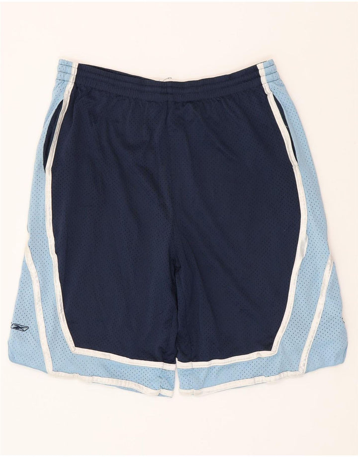 Pantaloni scurți sport REEBOK pentru bărbați, XL, bleumarin, poliester color bloc