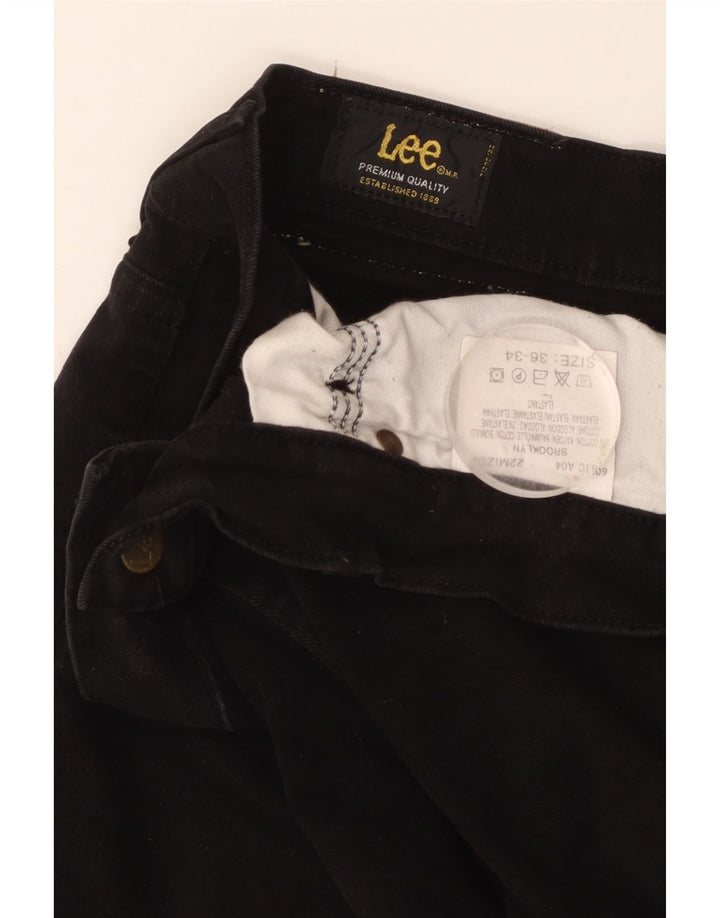 Blugi Lee Brooklyn Straight pentru bărbați W36 L28 bumbac negru