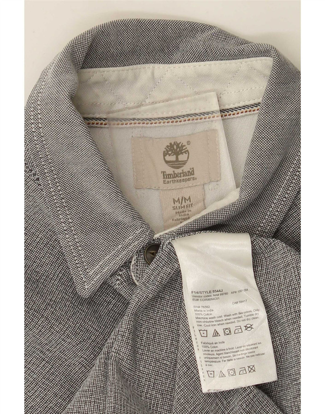 Cămașă pentru bărbați Timberland Slim Fit, bumbac gri mediu