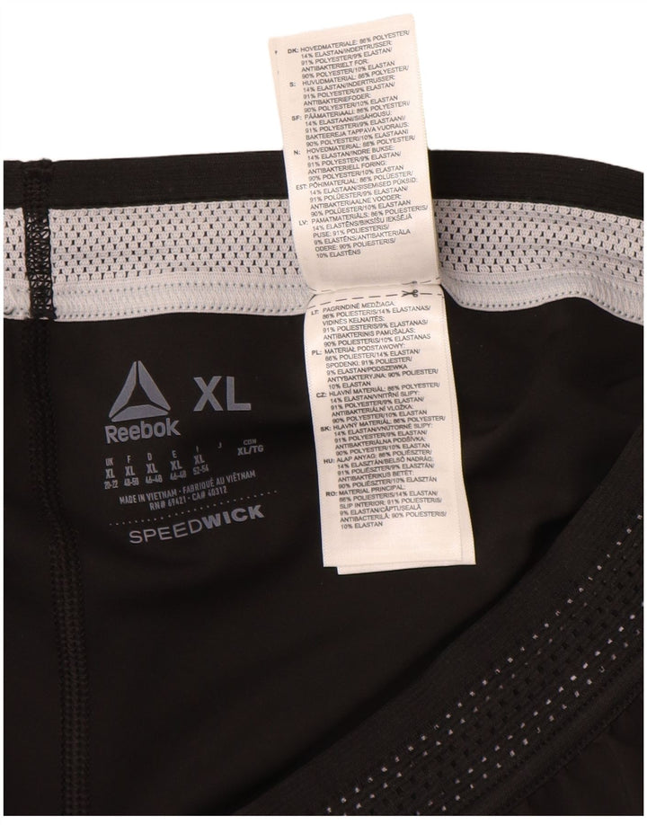 Pantaloni scurti sport REEBOK pentru femei UK 20/22 XL poliester negru