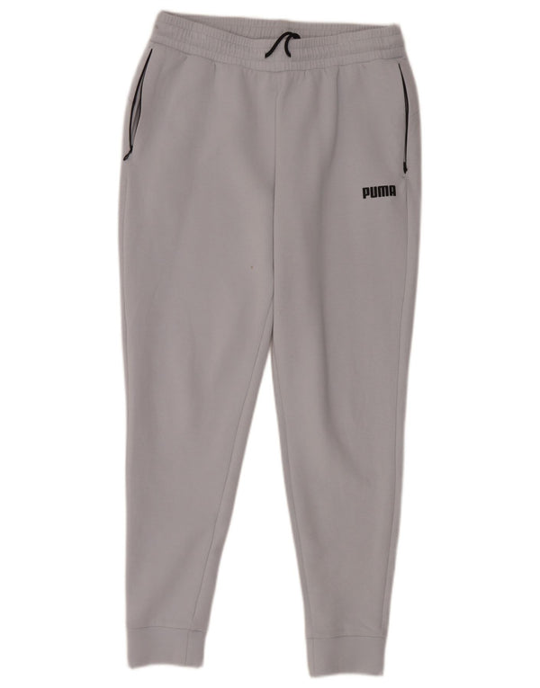 Pantaloni de trening Puma pentru bărbați Joggeri din bumbac albastru mediu
