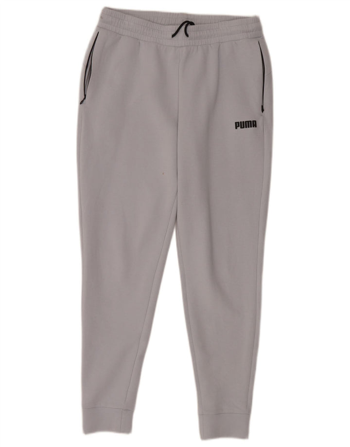 Pantaloni de trening Puma pentru bărbați Joggeri din bumbac albastru mediu