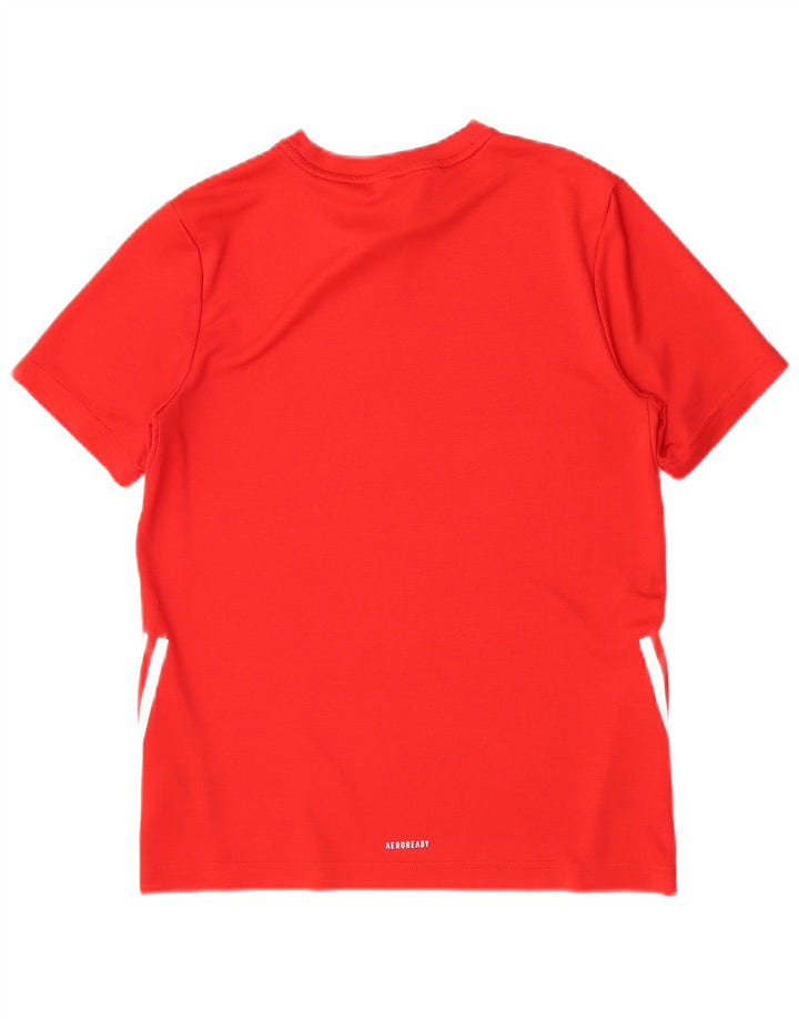 Tricou Băieți Adidas Top 13-14 Ani Poliester Roșu