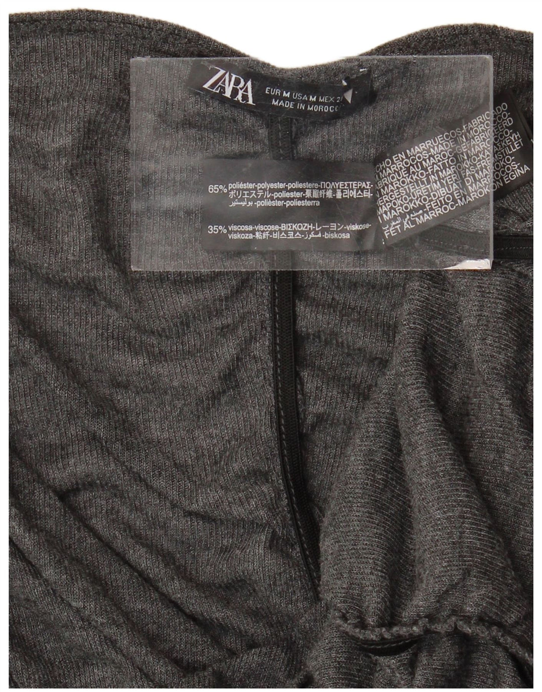 Bluză pentru femei ZARA UK 12 Medium Gri Poliester