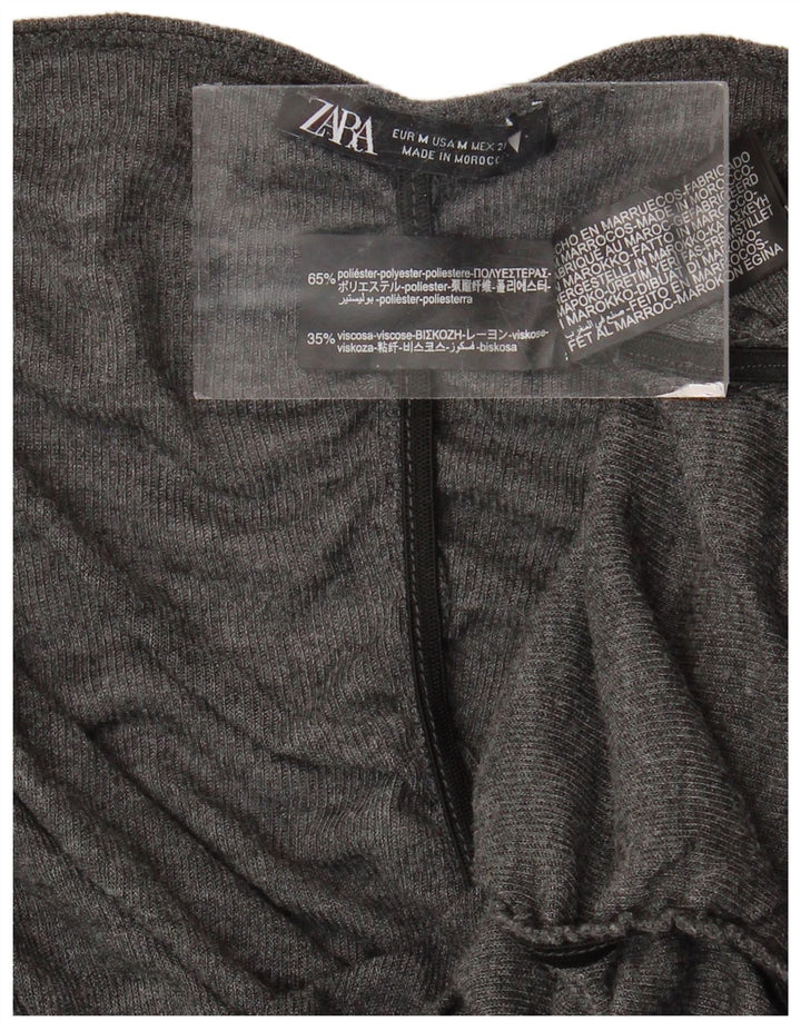 Bluză pentru femei ZARA UK 12 Medium Gri Poliester