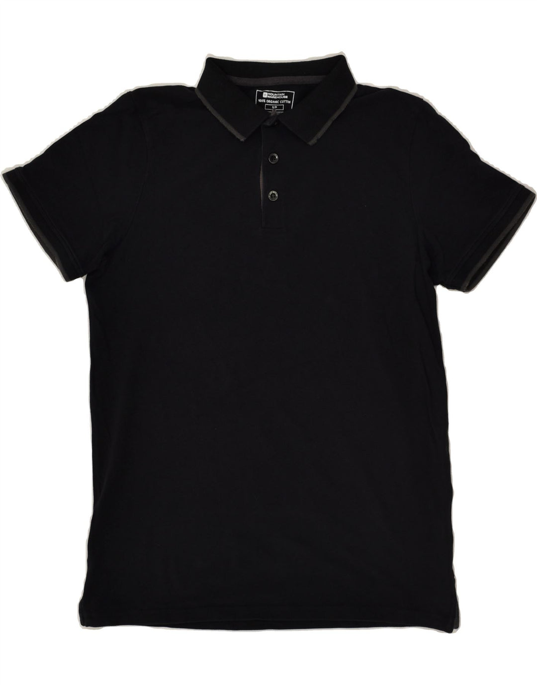MOUNTAIN WAREHOUSE Tricou polo pentru bărbați, bumbac negru mic