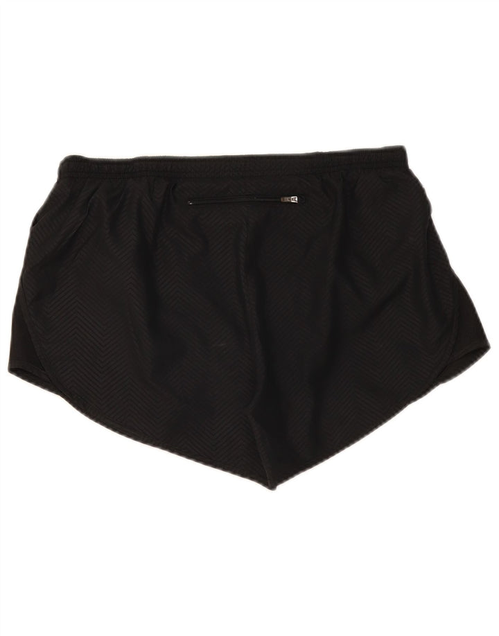 Pantaloni scurți sport Nike Dri Fit pentru femei UK 14 Medium Black Chevron Poliester