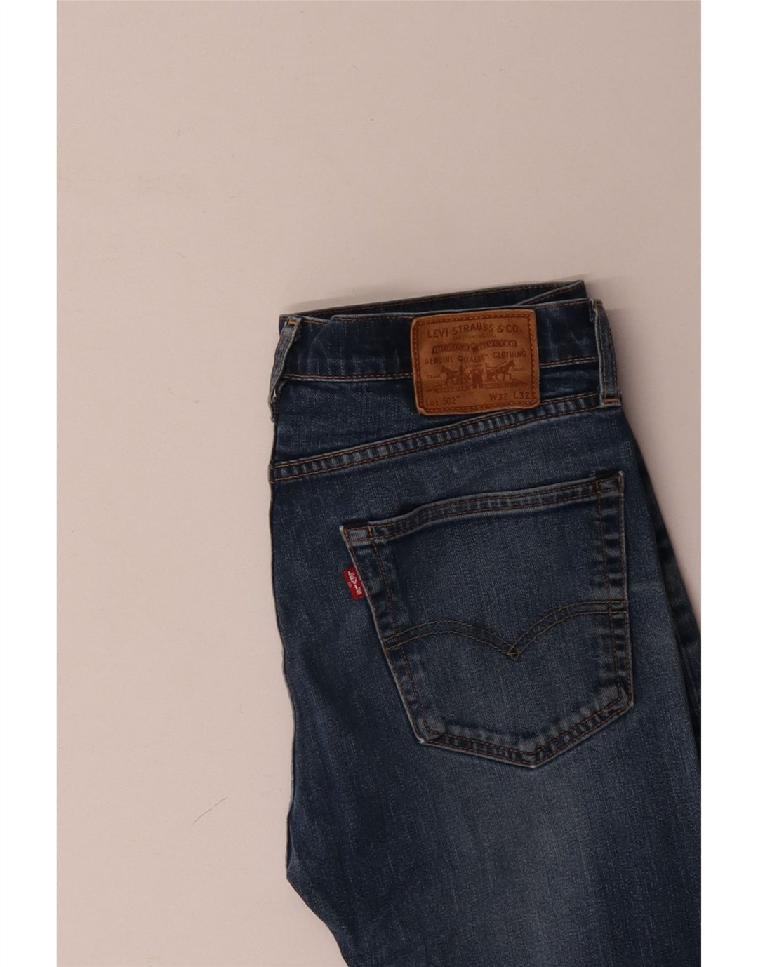Blugi conici pentru bărbați Levi's 502 W32 L29 Bumbac albastru