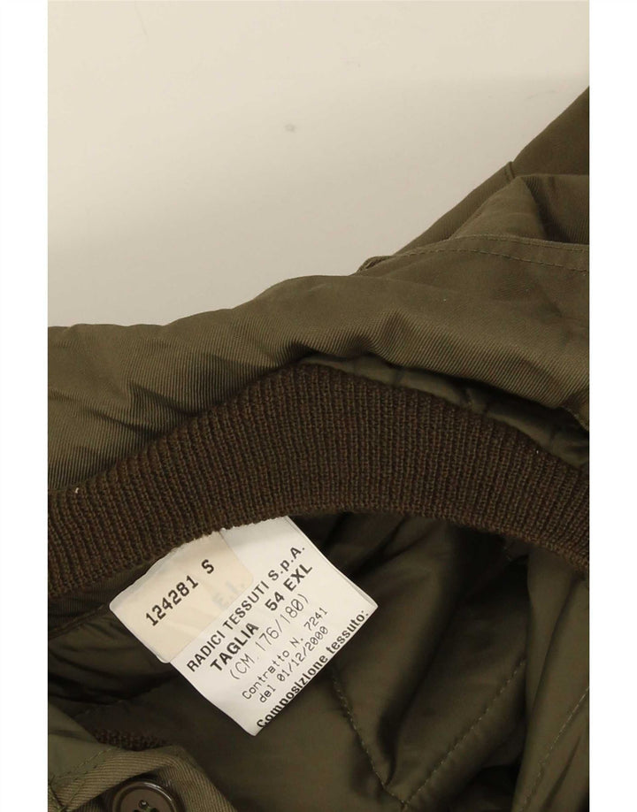 Jachetă militară vintage pentru bărbați IT 54 2XL Kaki Poliamidă