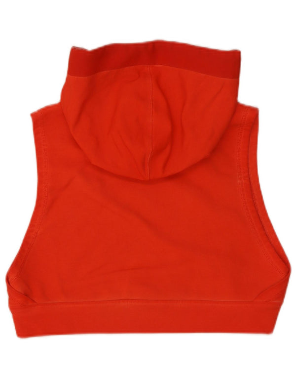 Jumper Reebok Crop Graphic fără mâneci pentru femei UK 14 mare portocaliu