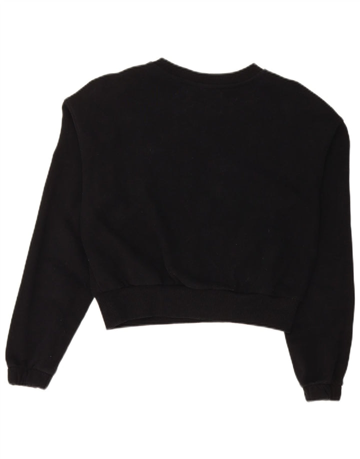 CALVIN KLEIN JEANS Hanorac crop Jumper UK 10 Mic Negru