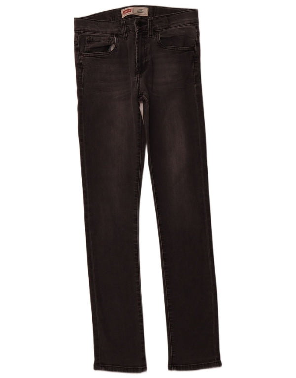 Jeans skinny pentru fete LEVI'S 510 15-16 ani W28 L31 bumbac gri