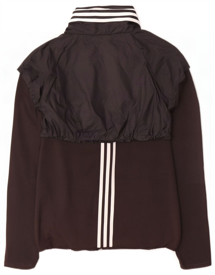 Jachetă de top pentru trening Adidas Clima Proof pentru femei UK 12/14 Medium Black