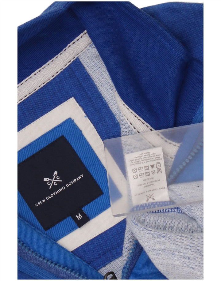 Crew Clothing Hanorac pentru bărbați cu fermoar și gât Pulover Bumbac albastru mediu