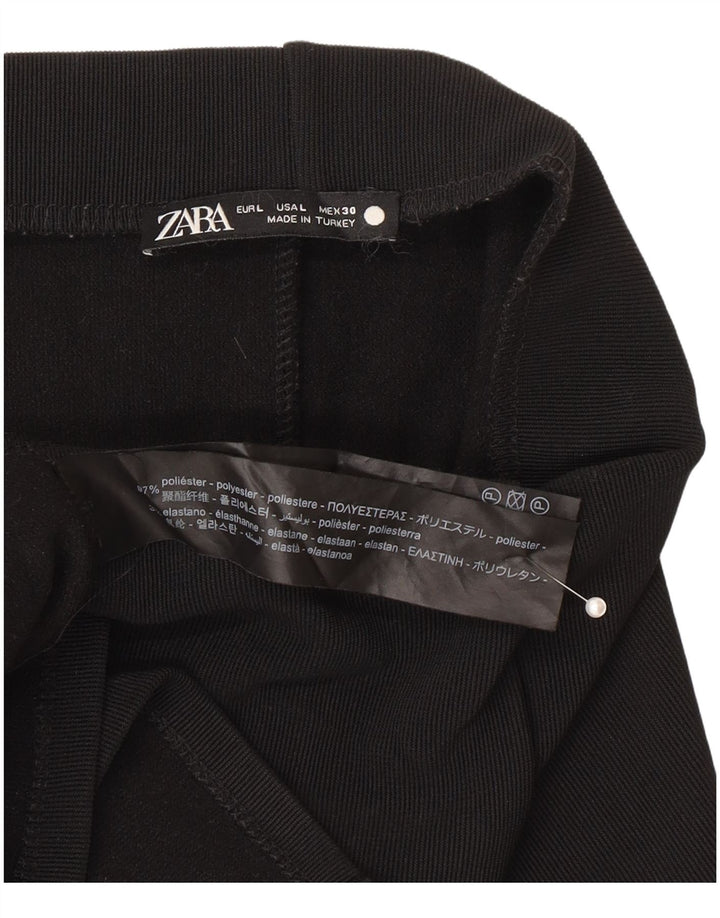 Fustă Midi cu talie înaltă pentru femei Zara, mare W30, poliester negru